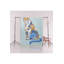 Tapis décoratif moderne à motif tigre lavable à la machine bleu et jaune-1633192158