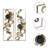 Handmade Glam Abstract Wall Decor on Metal