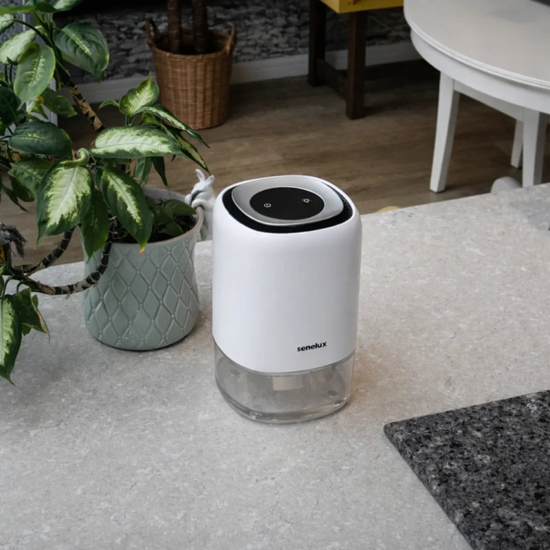 Senelux Q4 1.1 Litre per day Dehumidifier with 7 Colour Changing LED Lights
