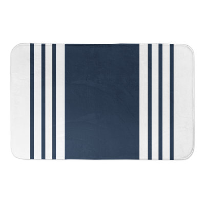 Farmhouse Microfiber / Microsuede Non-Slip Bath Rug