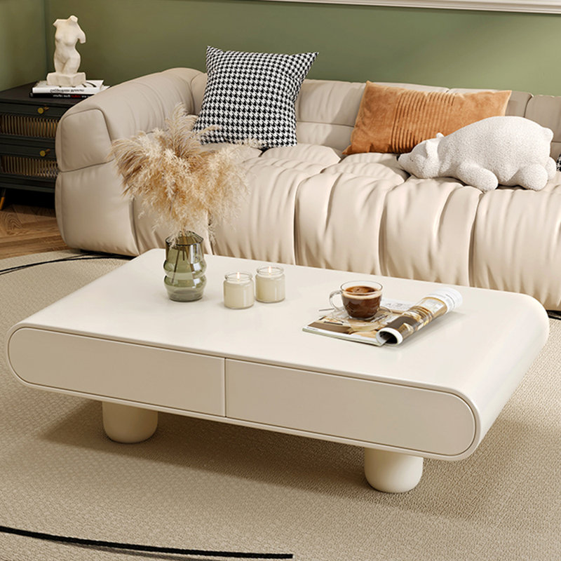 Cream style simple creative coffee table