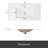 30"Modern Bathroom Vanity With Ceramic Sink, Bathroom Vanity Cabinet With Tempered Blurred Glass And Matte Handles, Equipped With Large Storage Space And Rubber Wood Frame-1683256288
