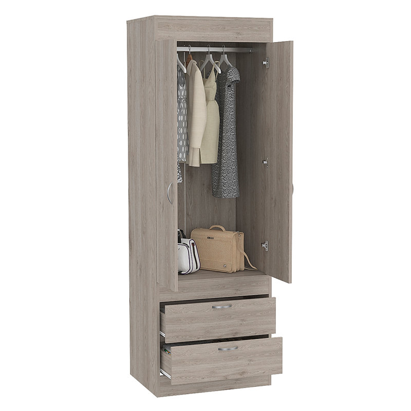 Armoire 2 tiroirs, Chêne