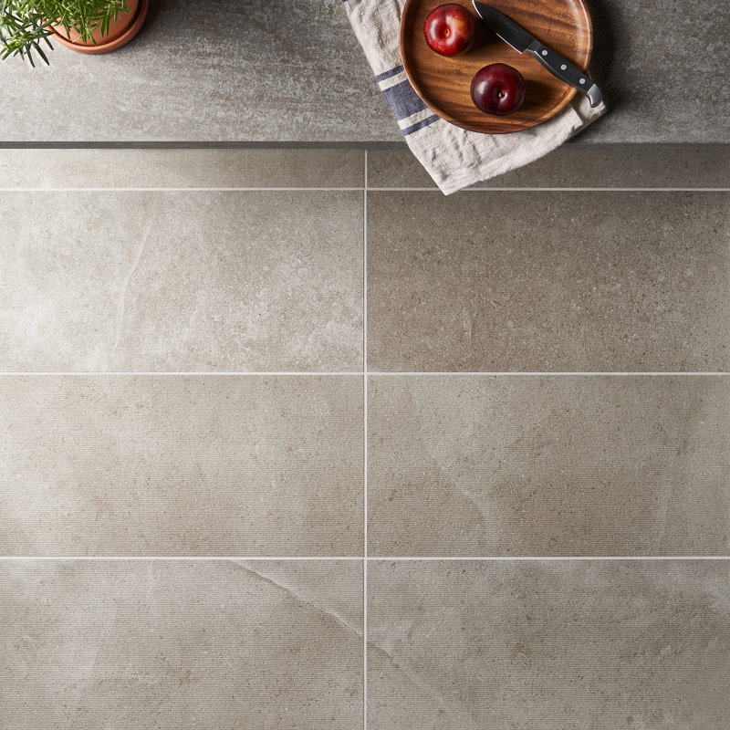 Iris 11.69'' x 23.5'' Porcelain Wall & Floor Tile, Tortora