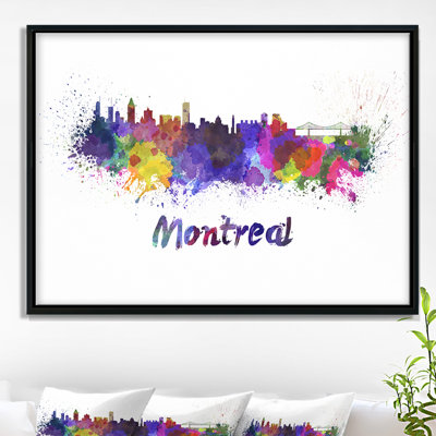 " Montreal Skyline " Painting Print
