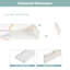 Crédence latérale de meuble-lavabo en quartz de 21,25 po avec veinage doré