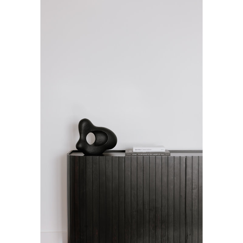 Povera 72'' W Solid Wood Sideboard, Black