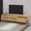 Meuble télé Boho, meuble télé avec pieds en bois massif