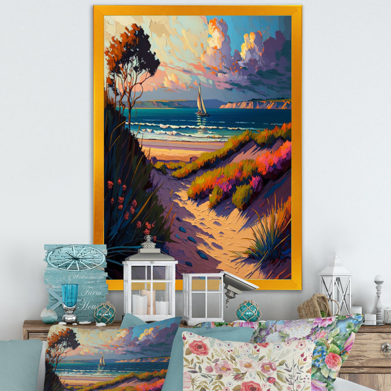 Terra Cotta Bonzai Mountains V - reproduction sur toile, H 32 po x l 24 po x P 1 po, Encadrement doré