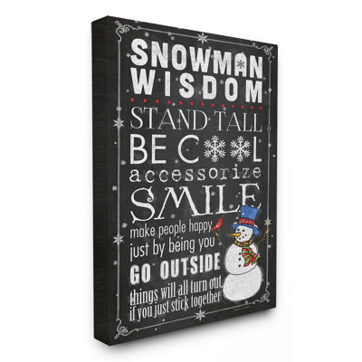 " Snowman Wisdom "