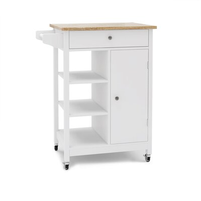 Kitchen Trolley Carts On Wheels Rolling Kitchen Island Cart -  Ebern Designs, 2DDC521EE67F45658BF0E6F2DCE23149