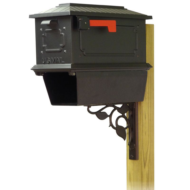 Kingston Aluminum Post Mounted Mailbox