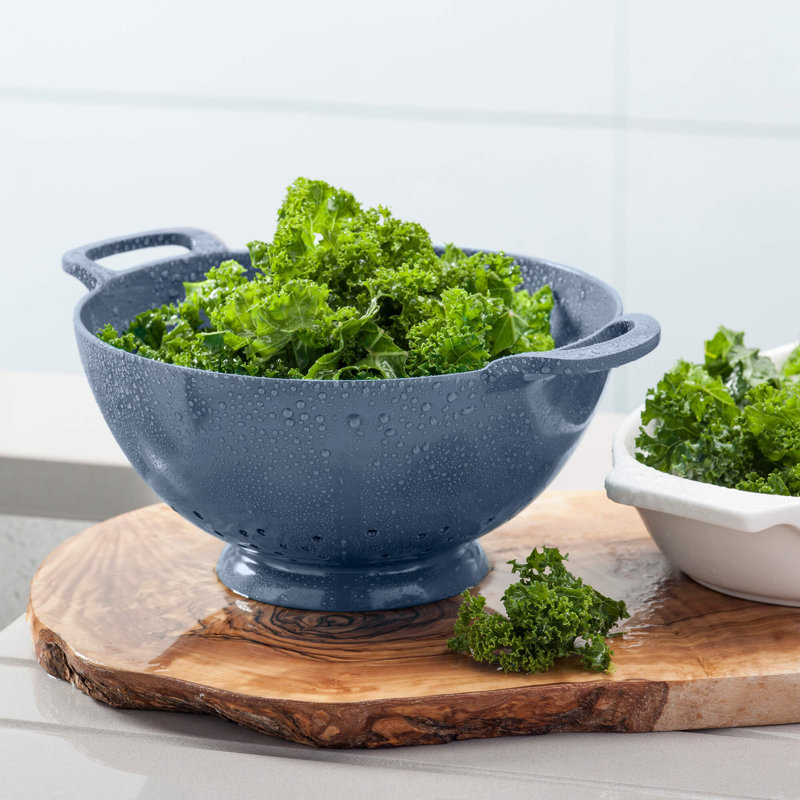 Premium Melamine Colander, 11cm H x  20cm W, Provence Blue
