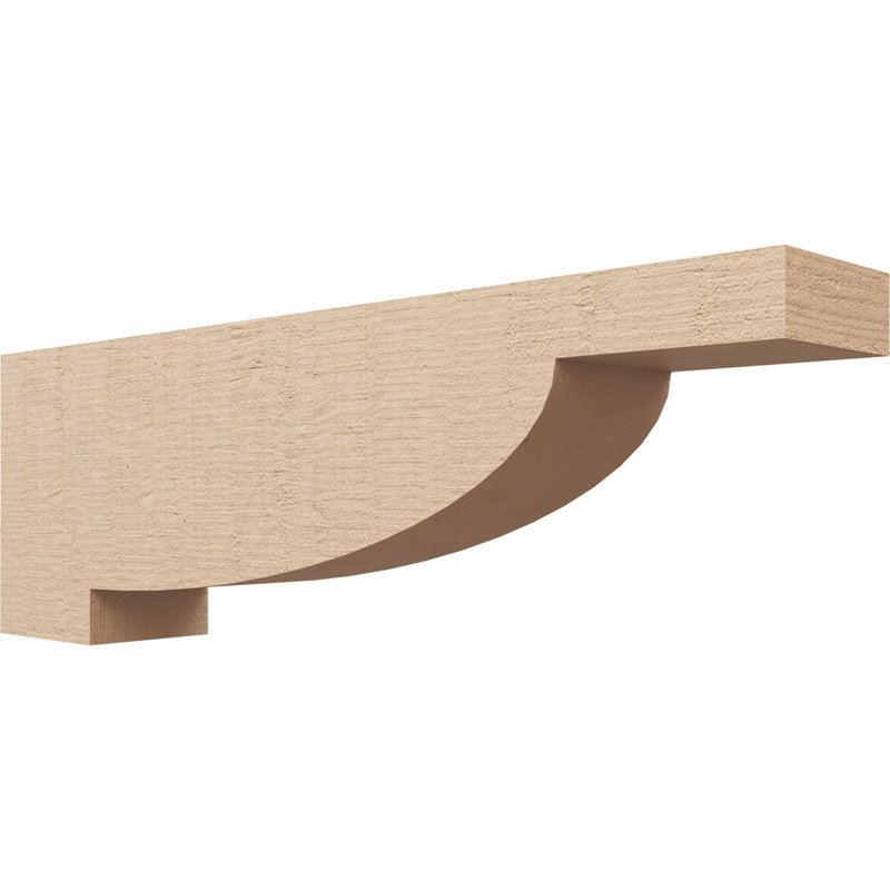 Bois de cèdre alpin brut, grain de bois TimberThane, brun clair apprêté, H 10 po x l 5 po x P 30 po