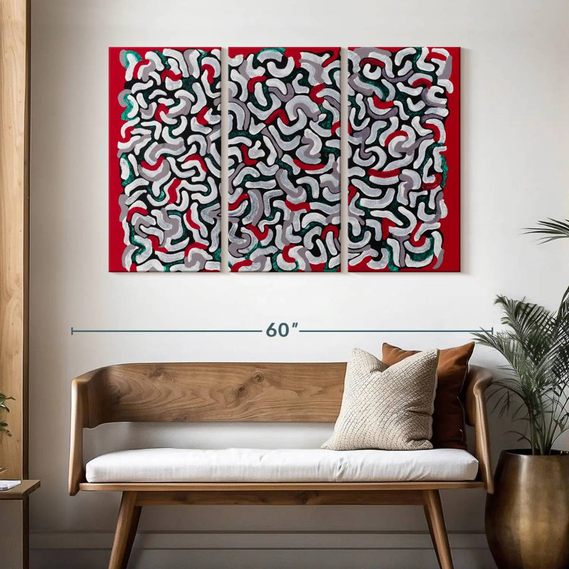 Popcorn Red, 32" H x 50" W