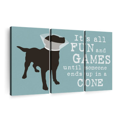 «Dog Cone» sur toile