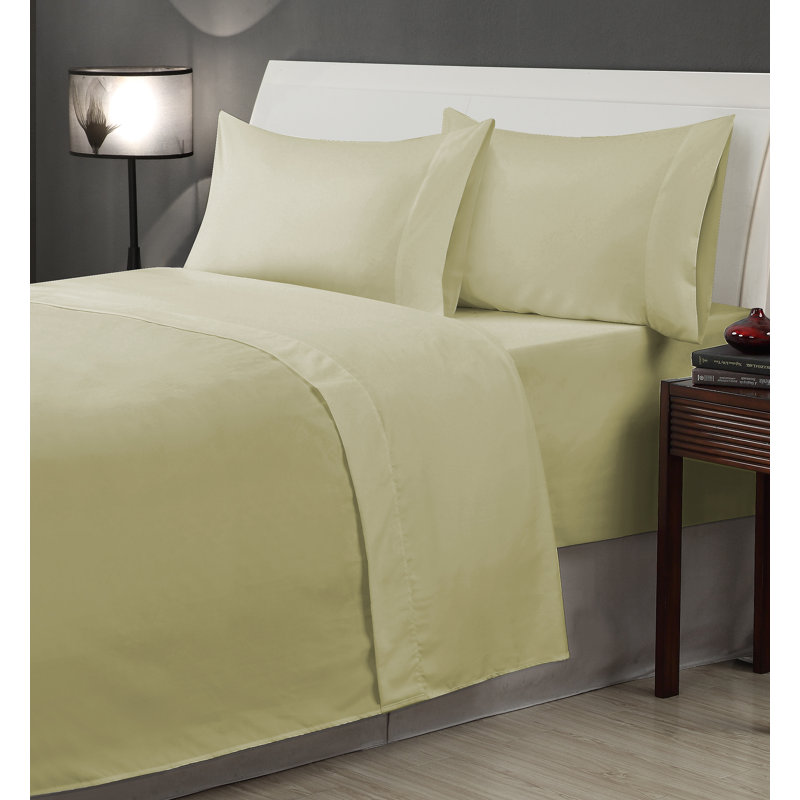 Billie-J Microfiber Sheet Set, Full, Tan
