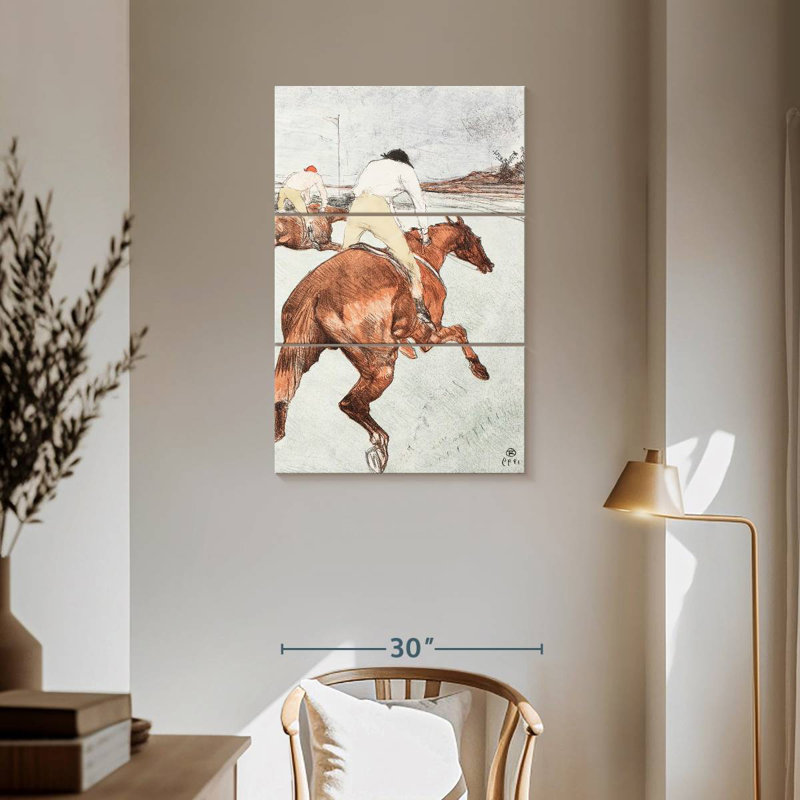 Sirci le jockey 1899, H 57 po x l 36 po