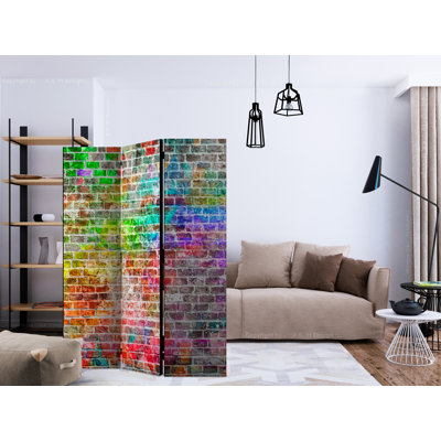 Buchholz 172cm H Solid Wood Folding Room Divider