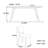 Rectangular Nordic dining table-111790205