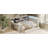 Full Size L-Shaped Wooden Daybed With Desk And Storage Bookcase, Corner Bed With Upholstered Headboard And Under-Bed Drawers And LED Light For For Bedroom Living Room-87632070-87632071