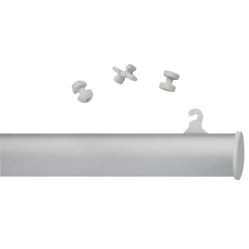 Curtain Track and Hardware Accessory, Matt Brushed Nickel