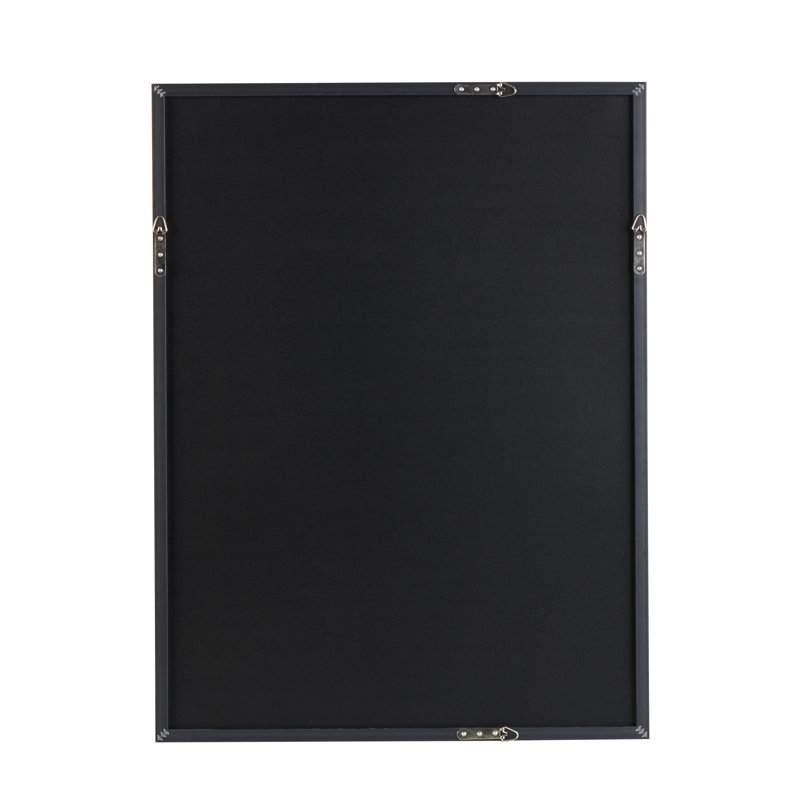 Wooden Geometric Shape Abstrac - Floater Frame Print on Canvas