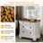 3-Pieces Classic Vintage & Contemporary Queen Bedroom Set, Gray-117320821-117320820