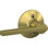 Satin Brass Door Lever