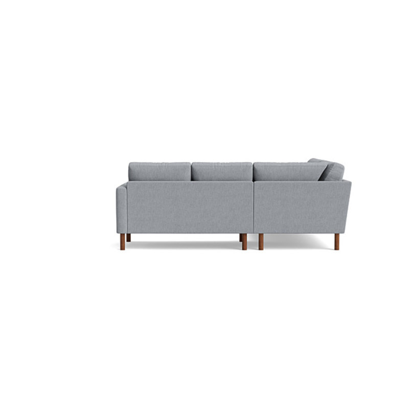 Laguna Sectional, Performance Weave - Zinc, Left Hand Facing
