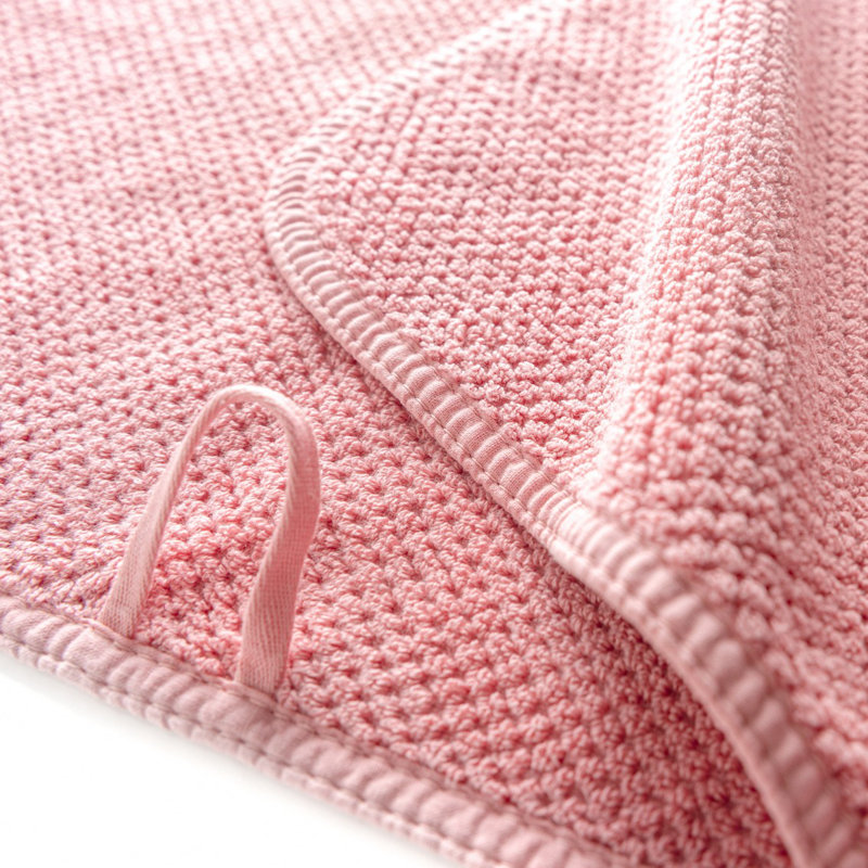 Bee Waffle Hand Towel, Blush