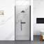 Porte de douche pivotante semi-sans cadre l 24 po x H 72 po avec porte de douche en verre trempé épais de 1/4 po (6 mm)-123698764