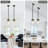 Levona 1 - Light Medium 5.1" Wide Cylinder Hammered Glass Kitchen Island Pendant(Set of 2)-2018354488