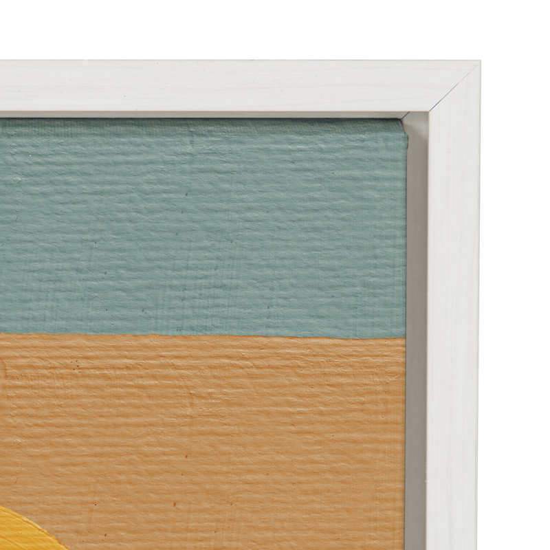 «Sunset Waves» par Cat Coquillette, reproduction d'art sur toile encadrée, Encadrement blanc, H 24 po x l 18 po x P 1,62 po