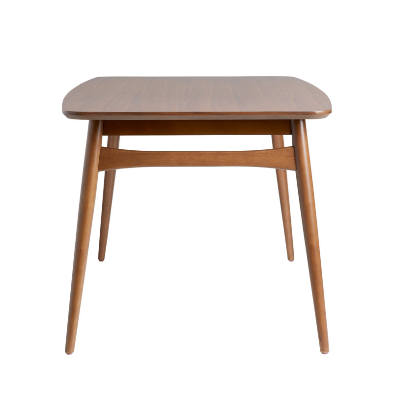 Jarvais 59" Mid-Century Dining Table, Walnut