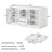 78.7" W Double-Sided Kitchen Island