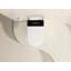 MEJE New Smart Wall Hung Toilet Combo, with Built in Bidet, Heated Seat, Warm Air Dryer,Auto Flush, Auto Open and Close, Remote Control, Night Light, White (Include in-Wall Carrier)
