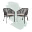 Chaise de patio empilable avec coussin