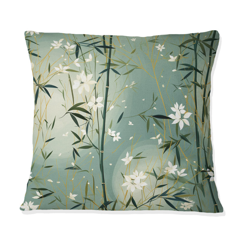 Coussin Bamboo Zen Haven II - Oriental, H 18 po x l 18 po