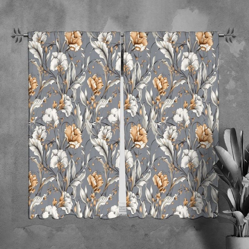 Nakeria Room Darkening Curtain Pair, 20" W x 82" L