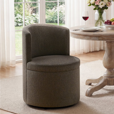 Chaise pivotante rembourrée entièrement assemblée