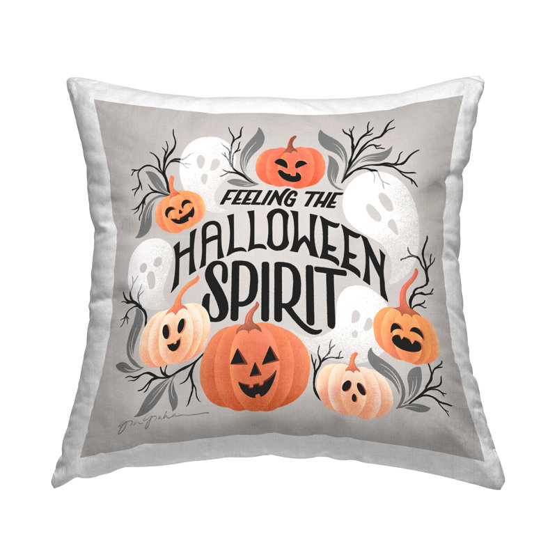 Coussin décoratif imprimé Feeling Halloween Spirit par Gia Graham