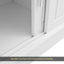 Élégant portemanteau avec portes coulissantes, portemanteau polyvalent avec 6 crochets et poignées argentés, armoire pour vestibule avec rangement pour chaussures et coussin de 44,4 po de largeur pour le couloir, le salon, 47,2 x 78,7 po-251108707