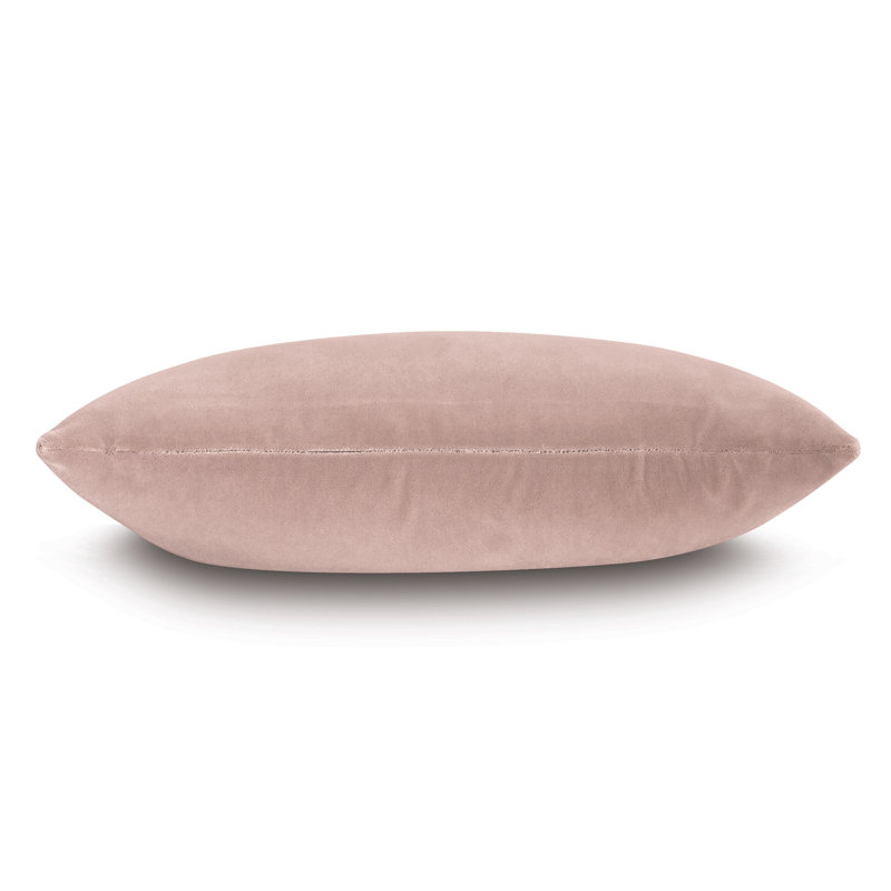 Capra Square Pillow Cover & Insert, Rose, 11" x 21"