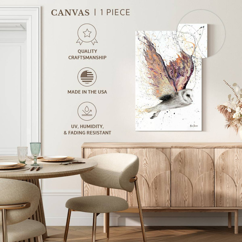 Brampt Heart Winged Owl, 12" H x 8" W