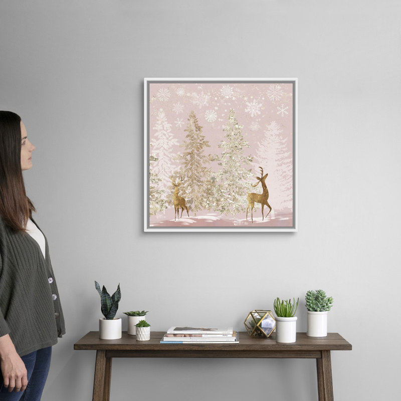 «Most Wonderful Time», reproduction d'art sur toile, H 26 po x l 26 po, Impression encadrée, Blanc