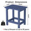Table basse en poly Adirondack-2054468296