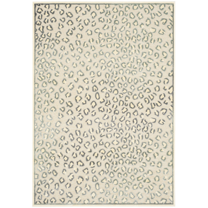 Jgor Performance Animal Print Rug, Rectangle 4' x 5'7"