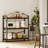 Vintage 3-Tier Bookshelf, 31.49" W X 31.88" H, Industrial Wood And Metal Book Storage Shelf For Living Room/Bedroom/Office