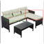 Canapé modulaire d'extérieur en U avec coussins Eliran